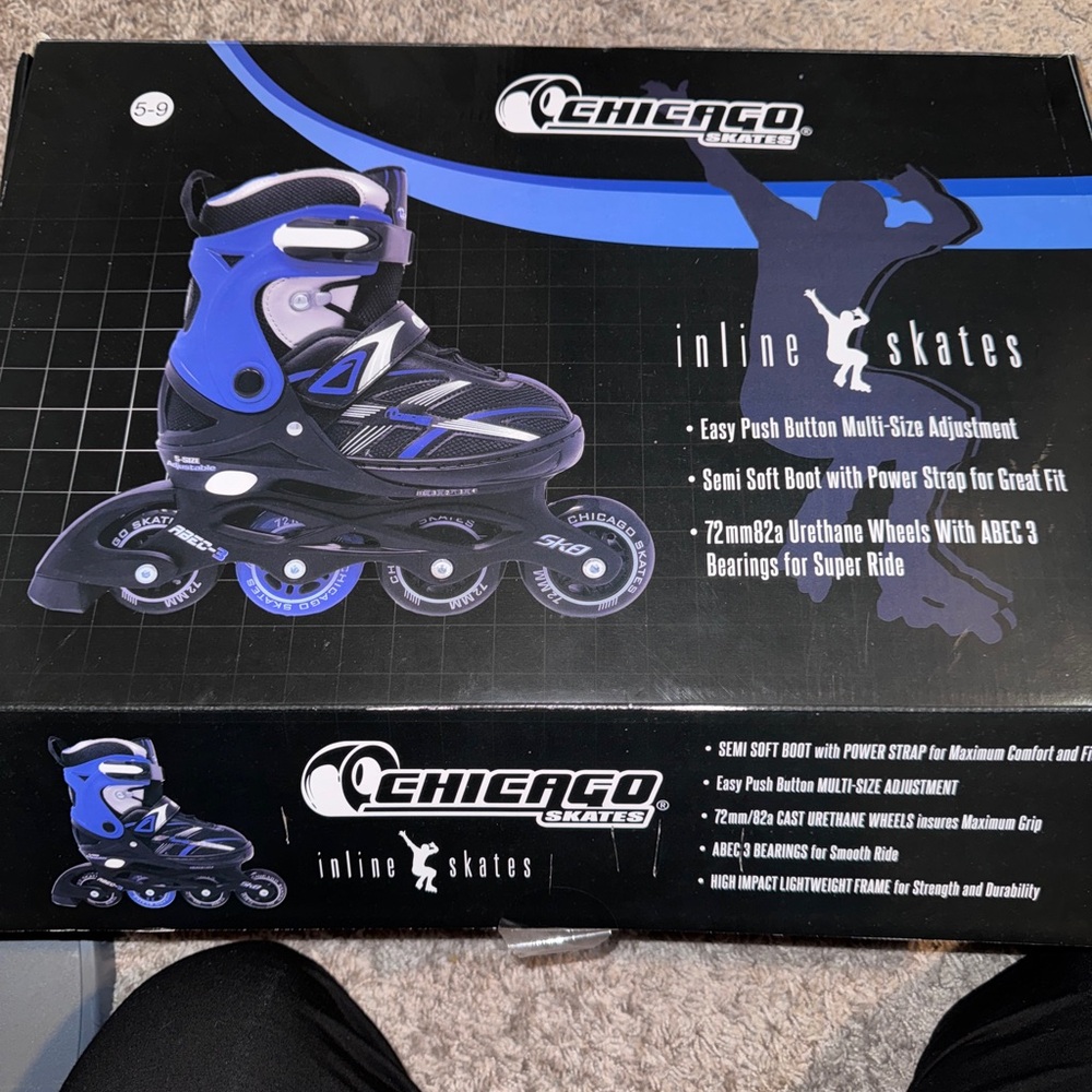 Chicago Skates Blue Inline Skates for Kids (Youth sizes)